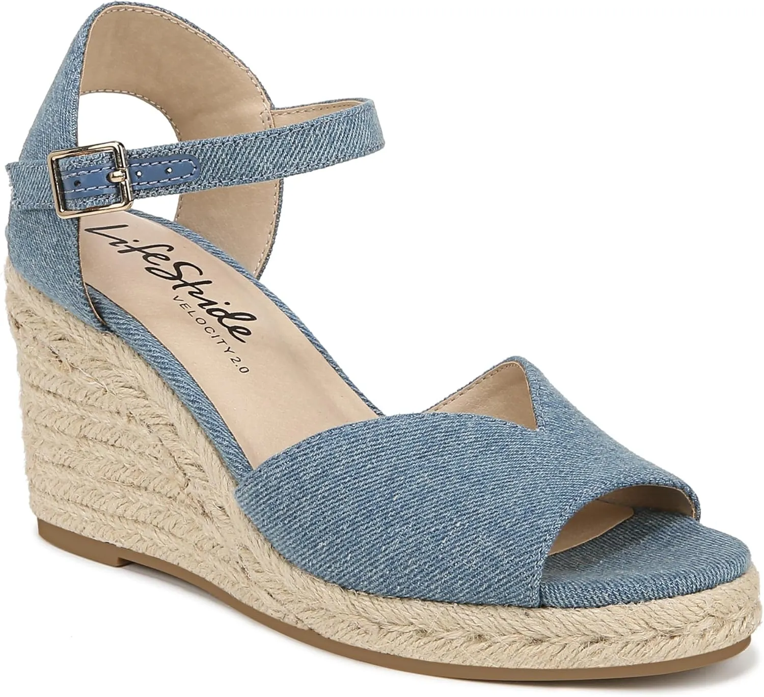 Lifestride Women's Tess Wedge Espadrille Sandal