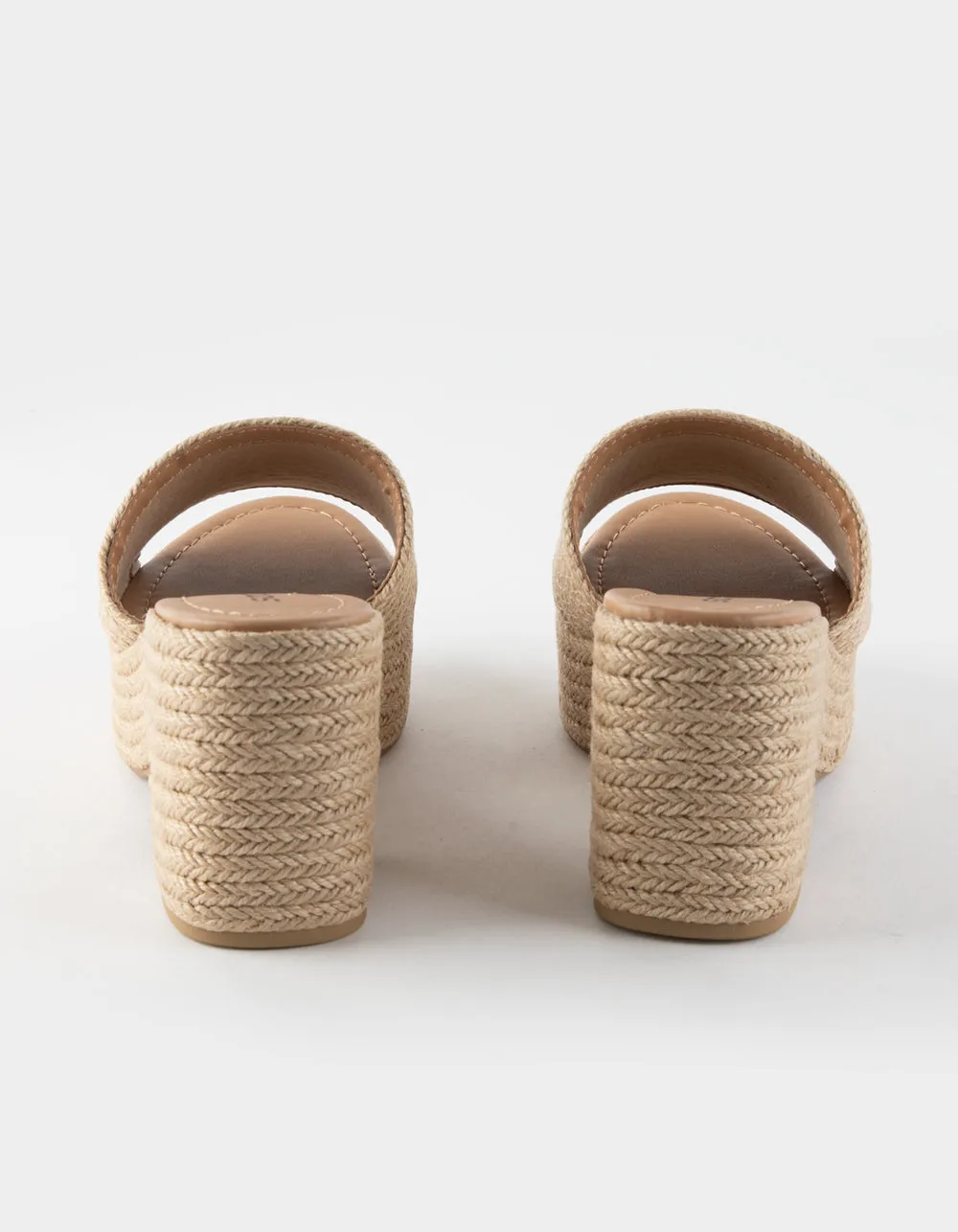Light Platform Heel Bargain price Customer-first SODA Womens Espadrille Tan Sandals Fashion Casual Bertha-S