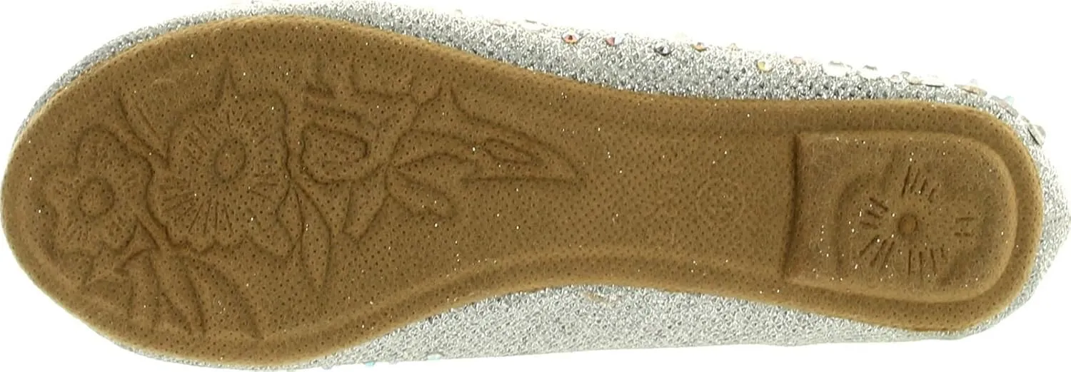 Link Girls Larisa-39K Rhinestone Ballet Ballerina Flats Shoes