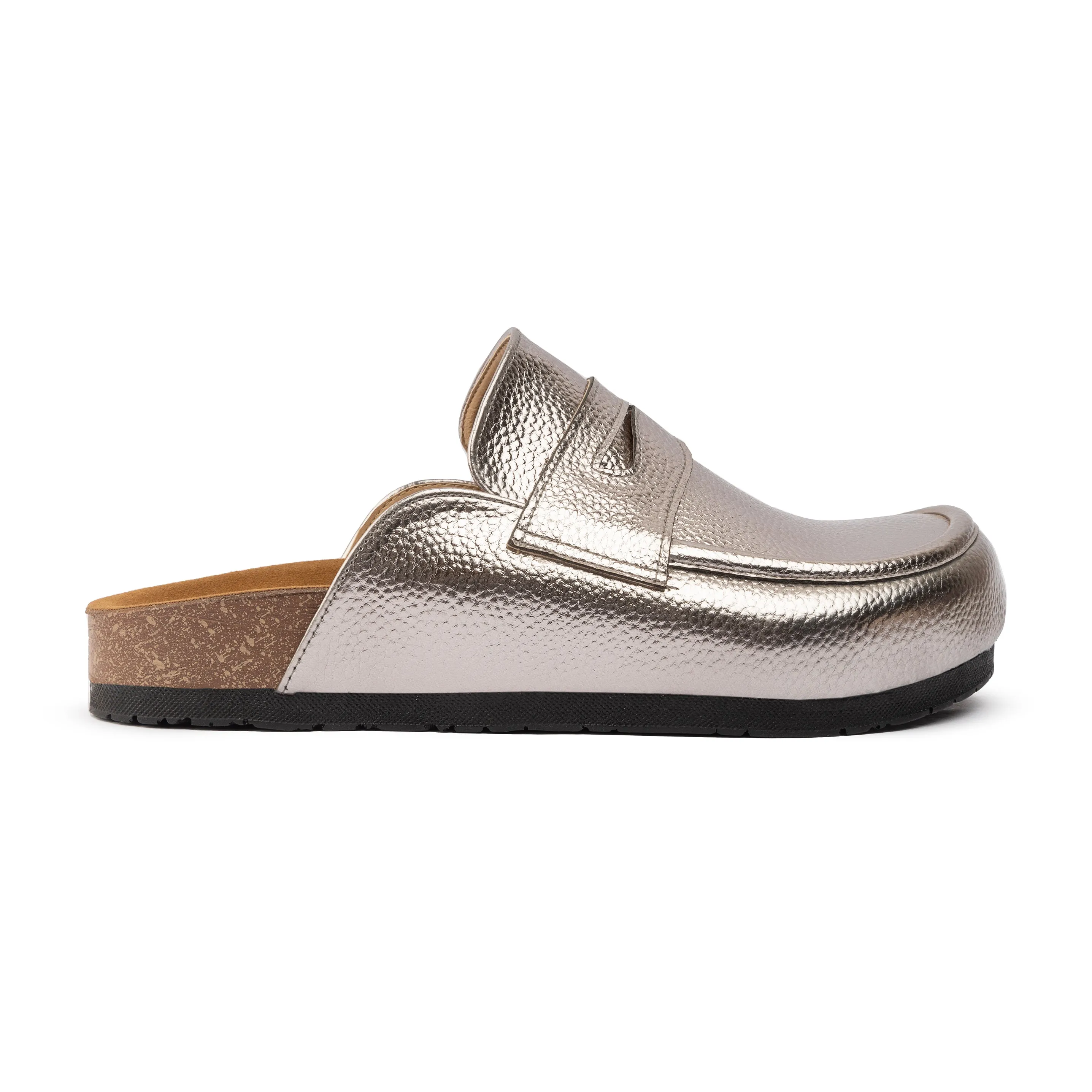 Loafer Clogs - Shinny Taupe