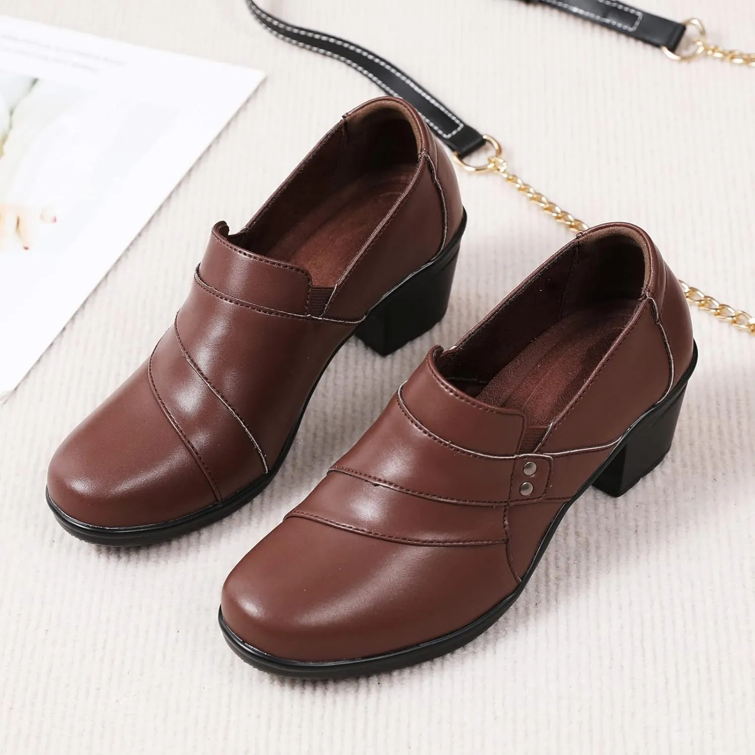 Loafers for Women Casual Comfortable Women's Pumps Shoes Loafers & Slip-ons Work Office Dressy Business Shoes