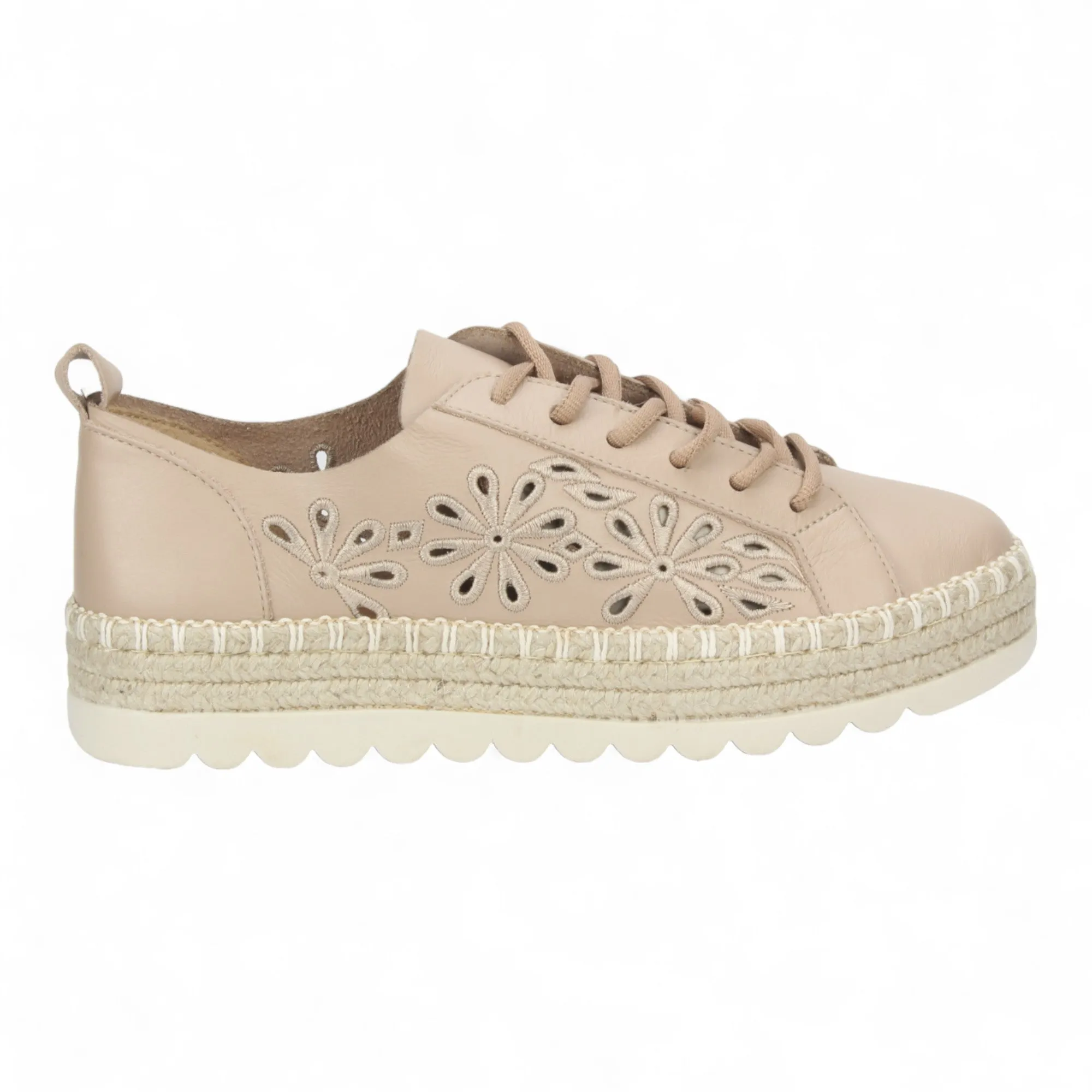Love Rio Rosie Fine Threads Espadrille Sneaker - Nude