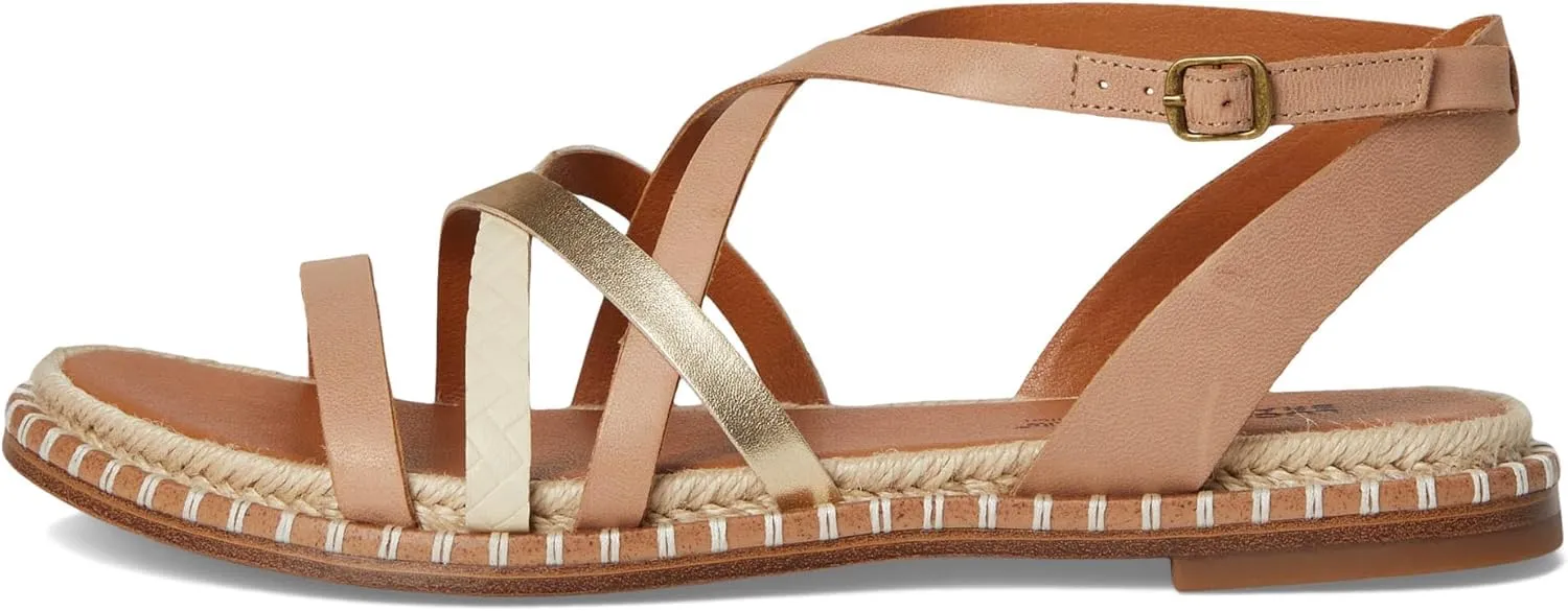 Lucky Brand Women's Kielly Cross Strap Flat Sandals