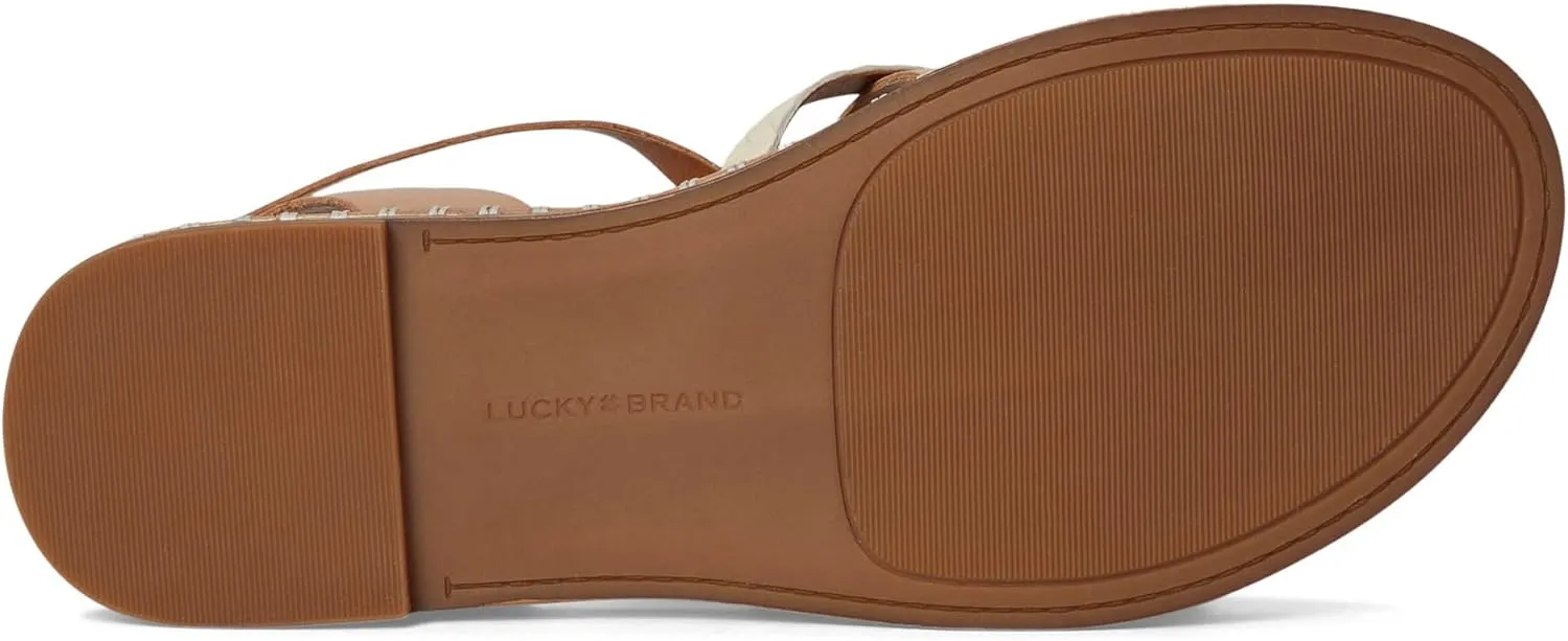 Lucky Brand Women's Kielly Cross Strap Flat Sandals