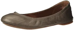 Lucky Leather Brand Toe On Shoes Slip Pewter Ballet VIP offer Emmie Flat Wide Powerful Classic Rounded