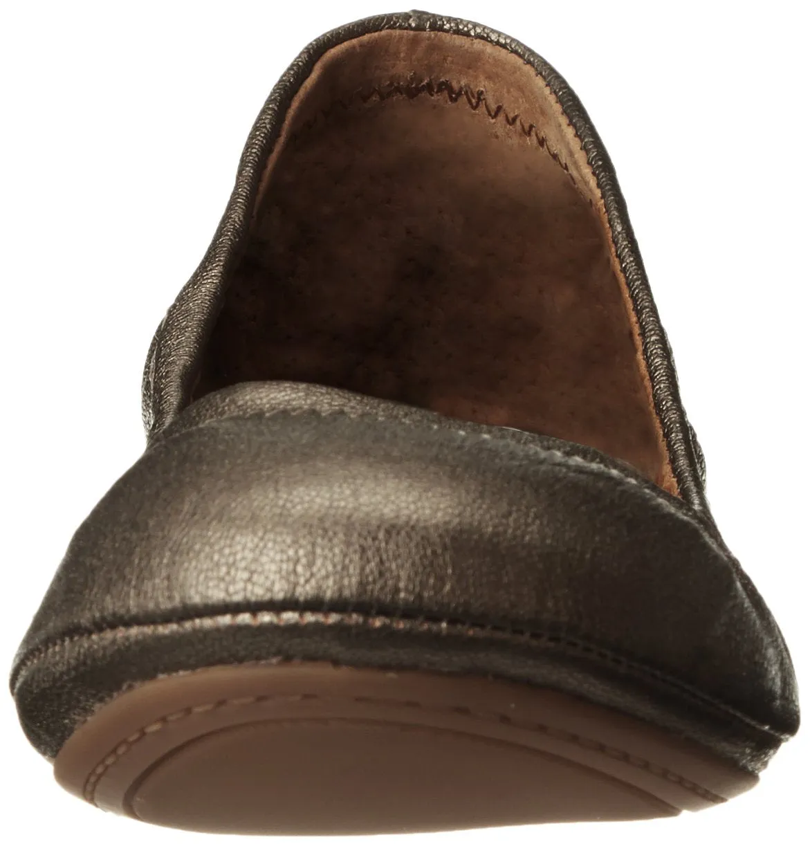 Lucky Leather Brand Toe On Shoes Slip Pewter Ballet VIP offer Emmie Flat Wide Powerful Classic Rounded