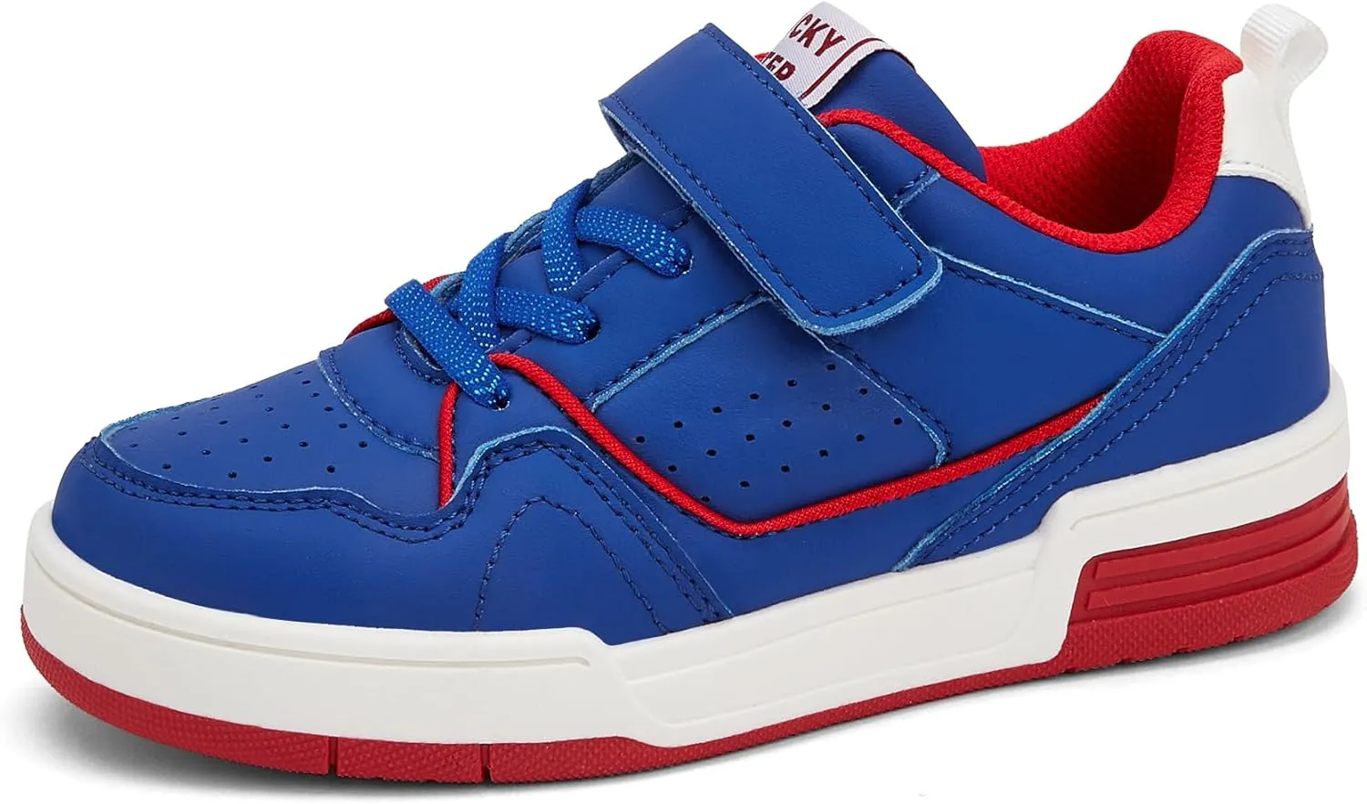 LUCKY STEP Kid's Slip On Sneaker Comfort Casual Running Tennis School Low Top Sneaker Strap Athletic Walking Shoes for Children/Boys/Girls