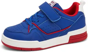 LUCKY STEP Kid's Slip On Sneaker Comfort Casual Running Tennis School Low Top Sneaker Strap Athletic Walking Shoes for Children/Boys/Girls