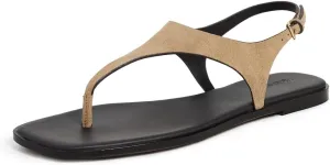 Madewell Women's Piaule Thong Ankle Strap-Suede Sandal