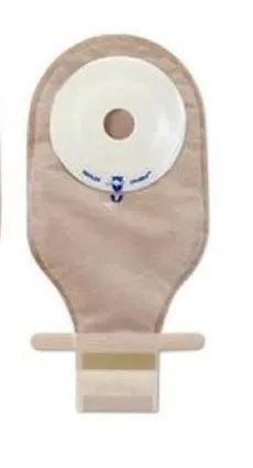 Marlen 52434 UltraMax Drainable Flat Pouch, AquaTack Hydrocolloid Barrier, Kwick-Klose Fastener, 1(3/8)", Transparent, Box of 5