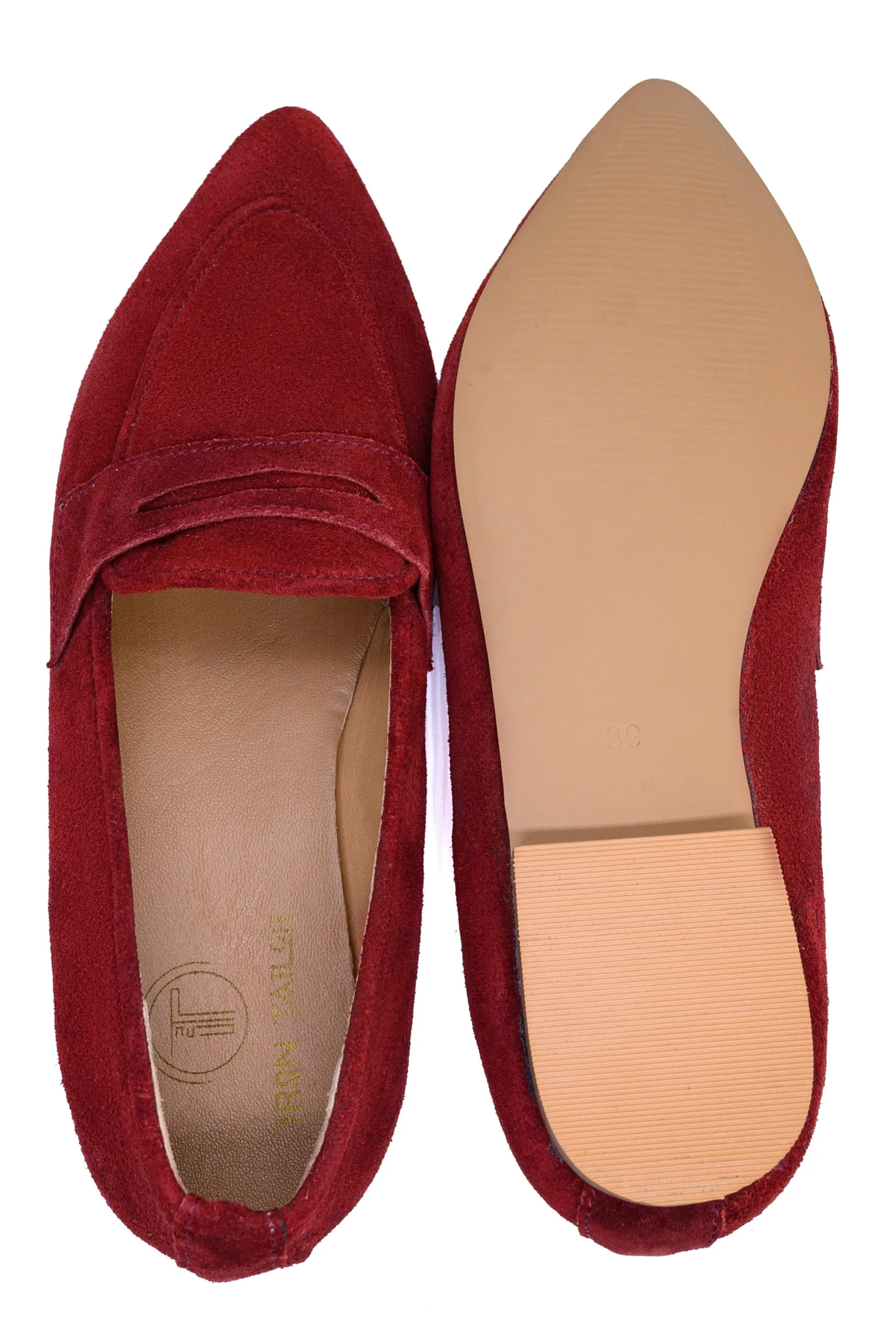 Maroon Suede Loafer