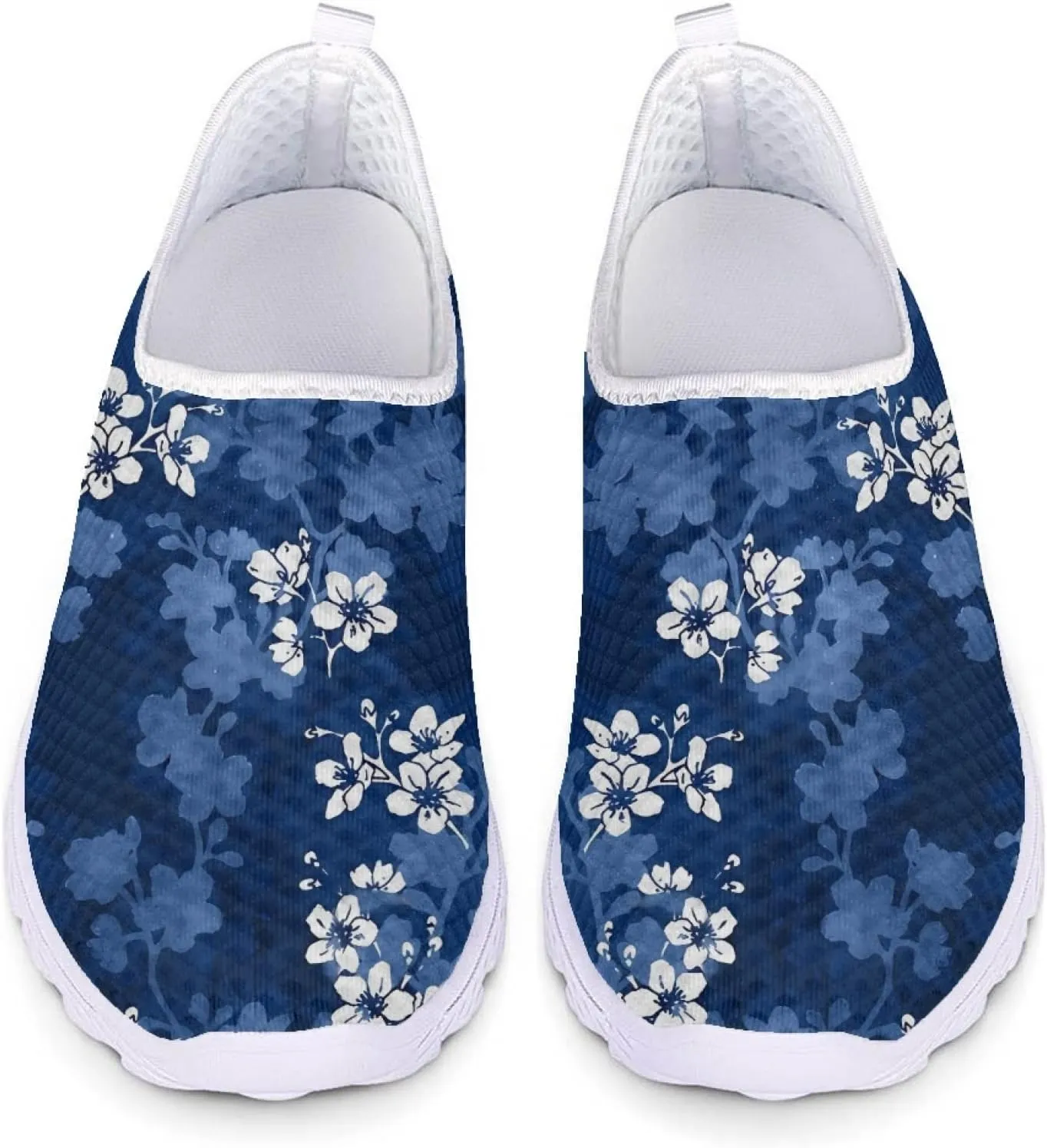 MARSVOVO Walking Shoes for Women with Arch Support and Comfort Lightweight Flexible Breathable Athletic Womens Sneakers Classic Flat Print Fashion Resistant Tennis Non Slip Work Shoes Women