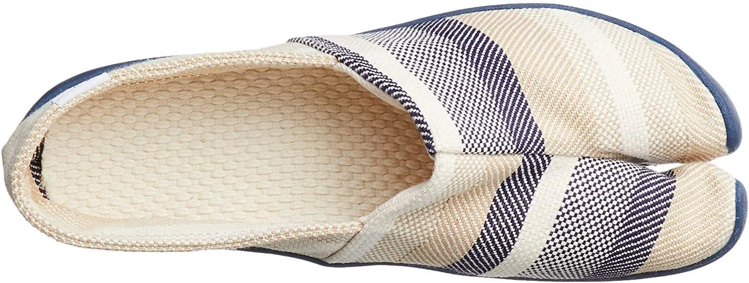 Marugo] tabiRela - Unisex Tabi Style, Espadrille Shoes Cotton Twill Upper with Rubber Outsole.