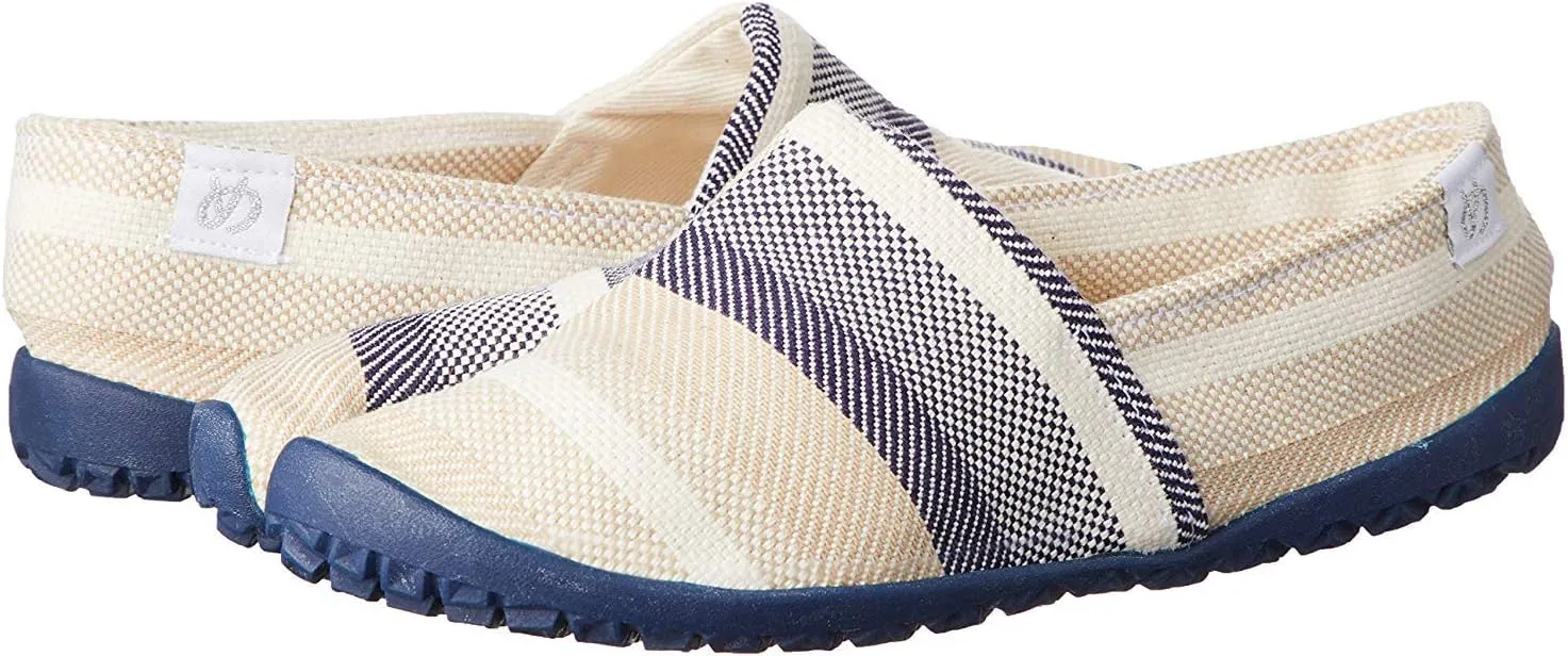 Marugo] tabiRela - Unisex Tabi Style, Espadrille Shoes Cotton Twill Upper with Rubber Outsole.