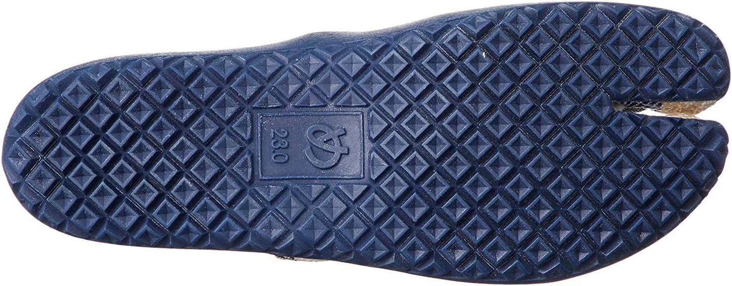 Marugo] tabiRela - Unisex Tabi Style, Espadrille Shoes Cotton Twill Upper with Rubber Outsole.