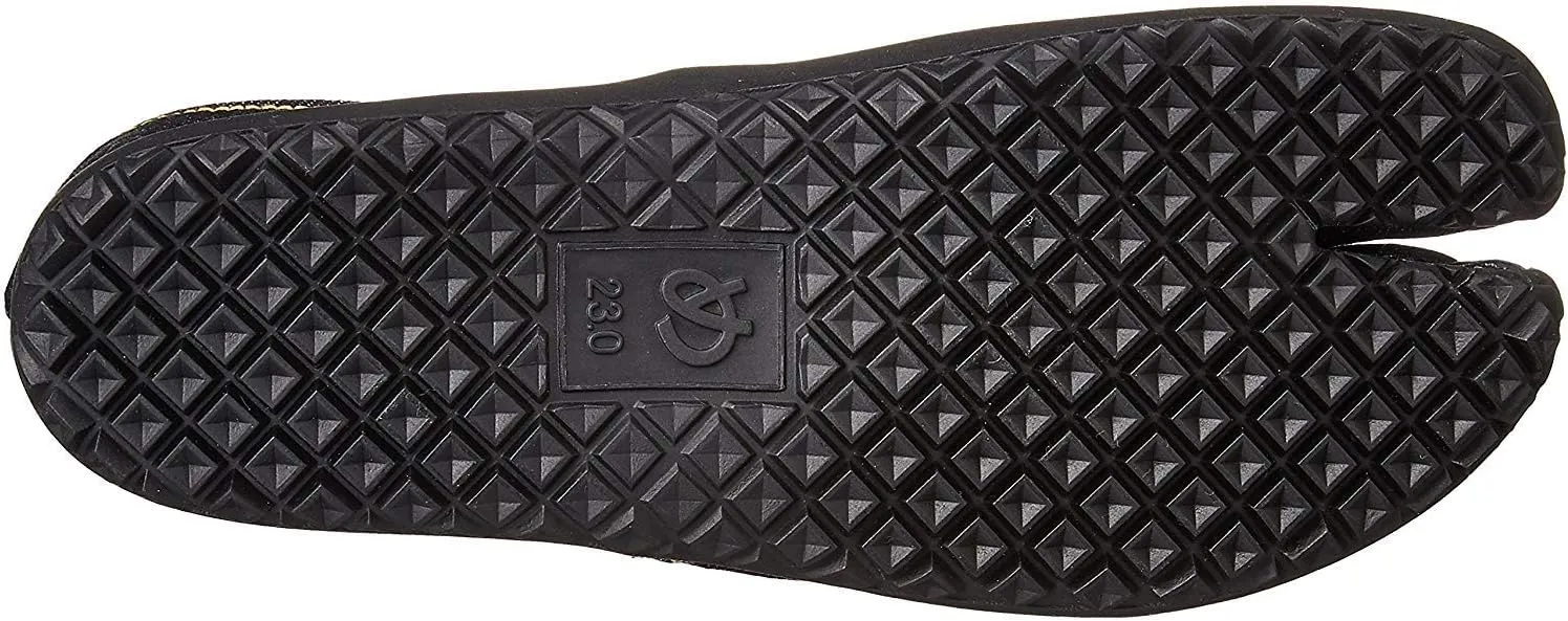 Marugo] tabiRela - Unisex Tabi Style, Espadrille Shoes Cotton Twill Upper with Rubber Outsole.