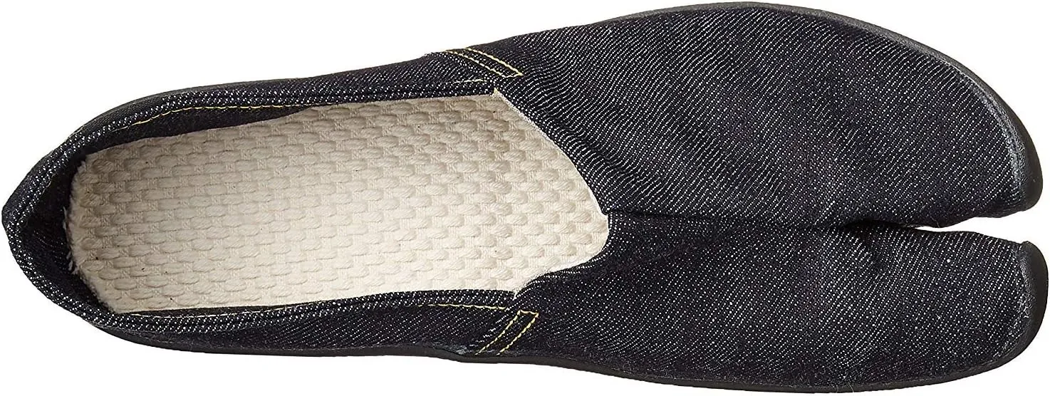 Marugo] tabiRela - Unisex Tabi Style, Espadrille Shoes Cotton Twill Upper with Rubber Outsole.