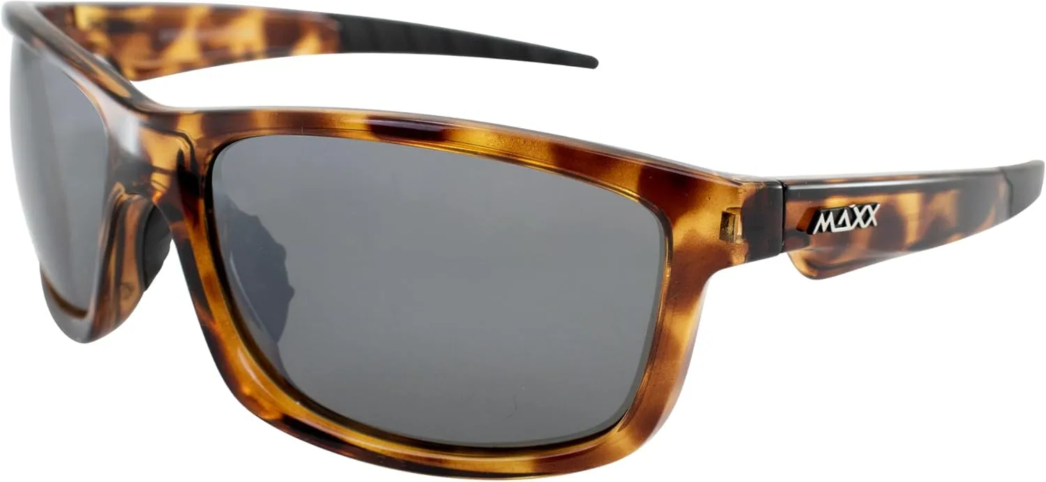 Maxx Sunglasses 2017 TR90 Maxx Retro 2.0 Tortoise Polarized Smoke Lens