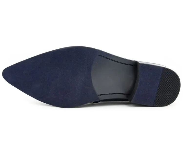 Men Dress shoes-Desta Black/Gold