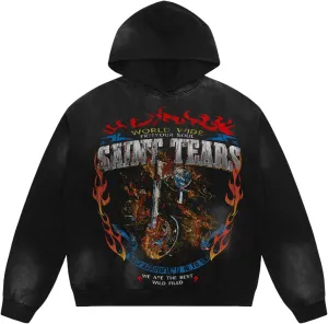 Men's 3D Graphic Print Hooded Casual Oversized Hoodies Pink&Grey Mix Special Color Long Sleeve For Unisex