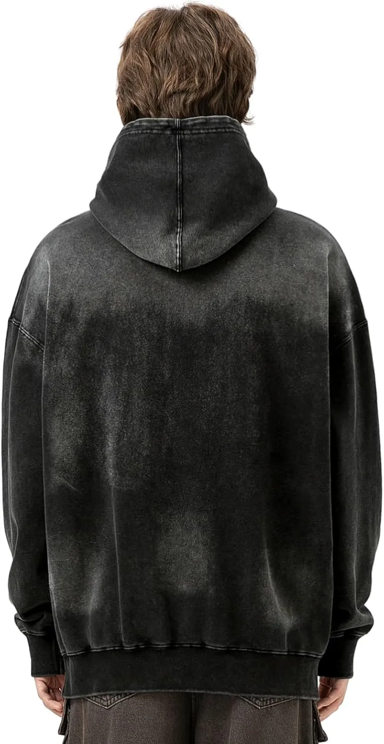 Men's 3D Graphic Print Hooded Casual Oversized Hoodies Pink&Grey Mix Special Color Long Sleeve For Unisex