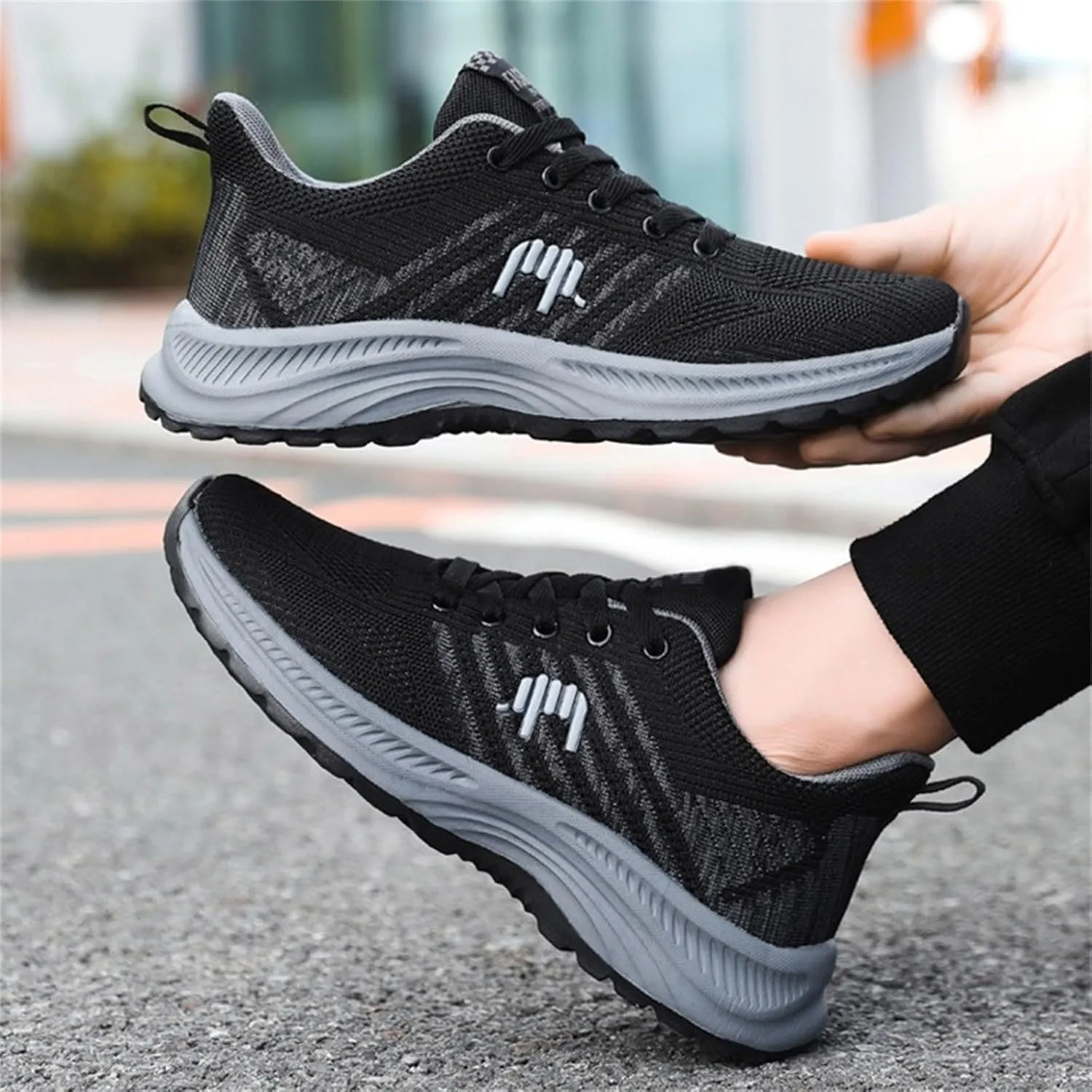 Men's Casual Dress Shoes Fashion Walking Sneakers Mesh Business Oxfords Work Lightweight Soft Sole Running Shoes