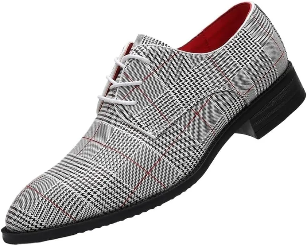 Mens Lace-up Oxfords Shoes Party Business Comfortable Tuxedo Shoes Formal Classic Business Shoes