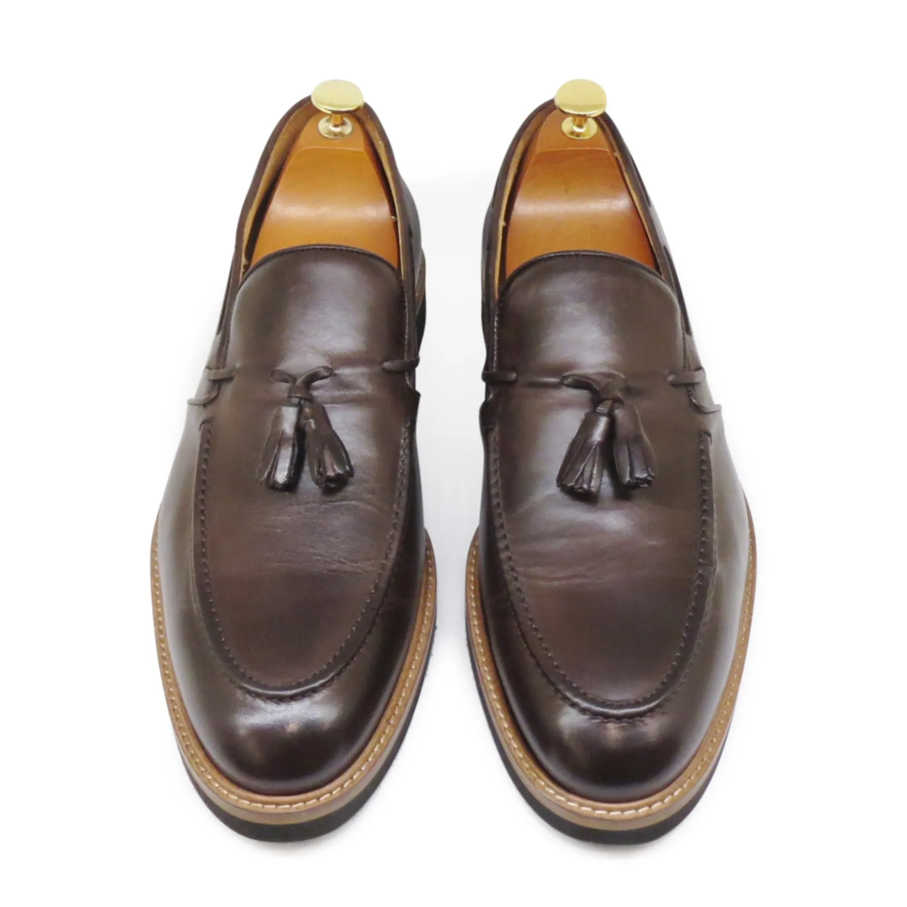 Men's Moccasin in Calf Leather Dark Brown - Ultra Light Rubber Sole (MER7013)