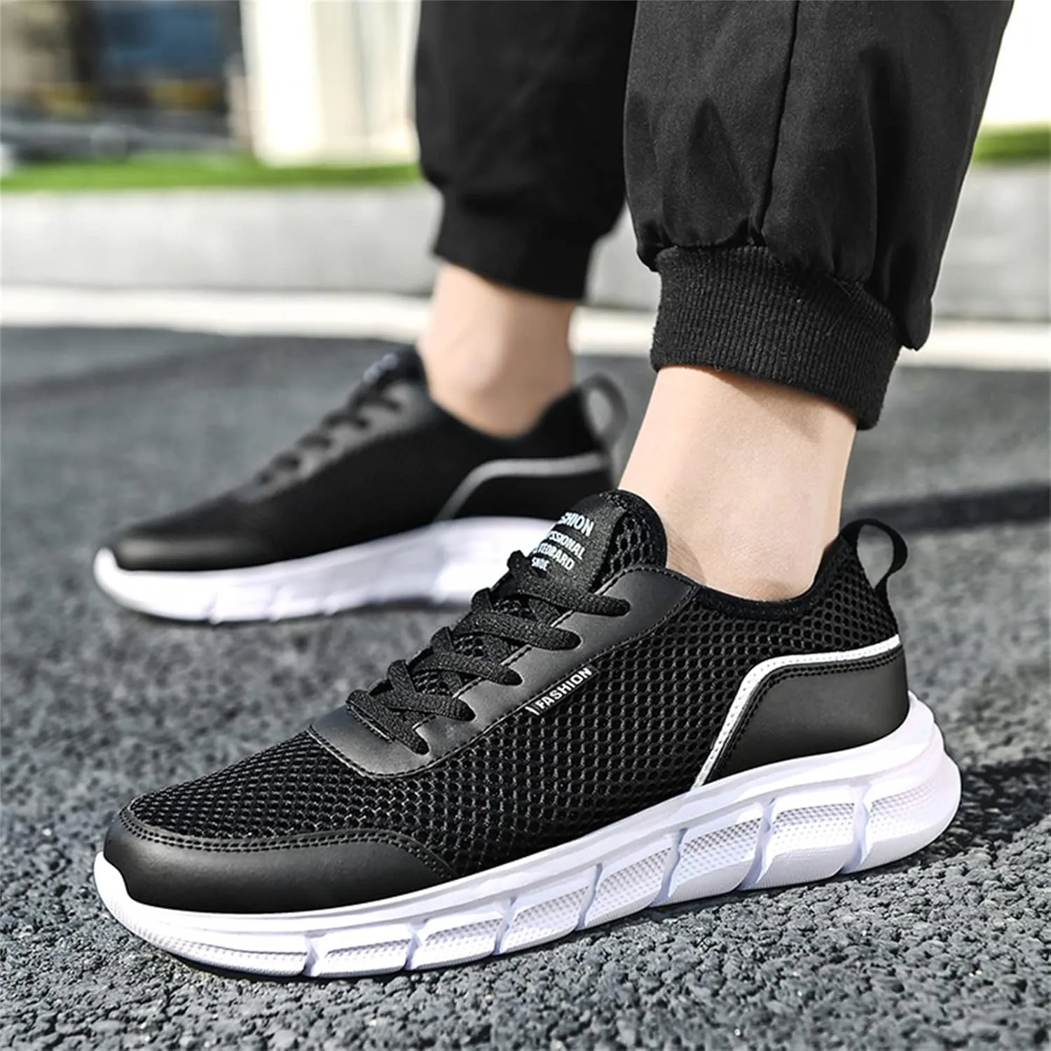 Men's Orthopedic Comfortable Lace Up Shoes Breathable Comfort Walking Shoe Memory Foam Versatile Shoes for Men