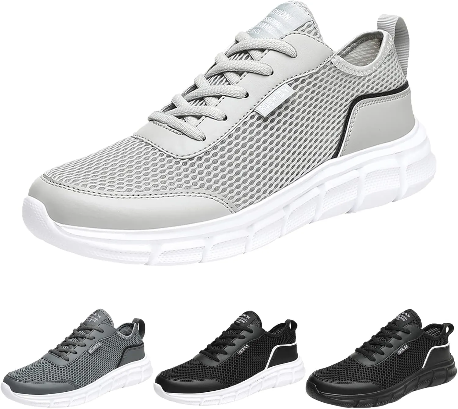 Men's Orthopedic Comfortable Lace Up Shoes Breathable Comfort Walking Shoe Memory Foam Versatile Shoes for Men
