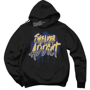Method of Make Midnight Navy Metallic Gold 1s Sneaker Hoodie Sneaker Addict Graphic