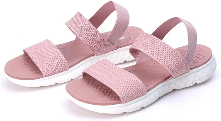 MGGMOKAY Womens Flat Sandals Fashion Soft Comfort Walking Sandals