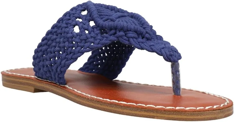 MIA Womens Vivian Flip Flop Casual Sandals Casual - Blue