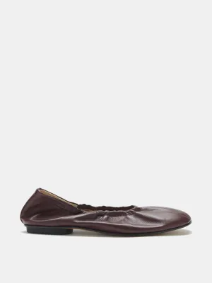 Mica Flat / Oxblood Leather
