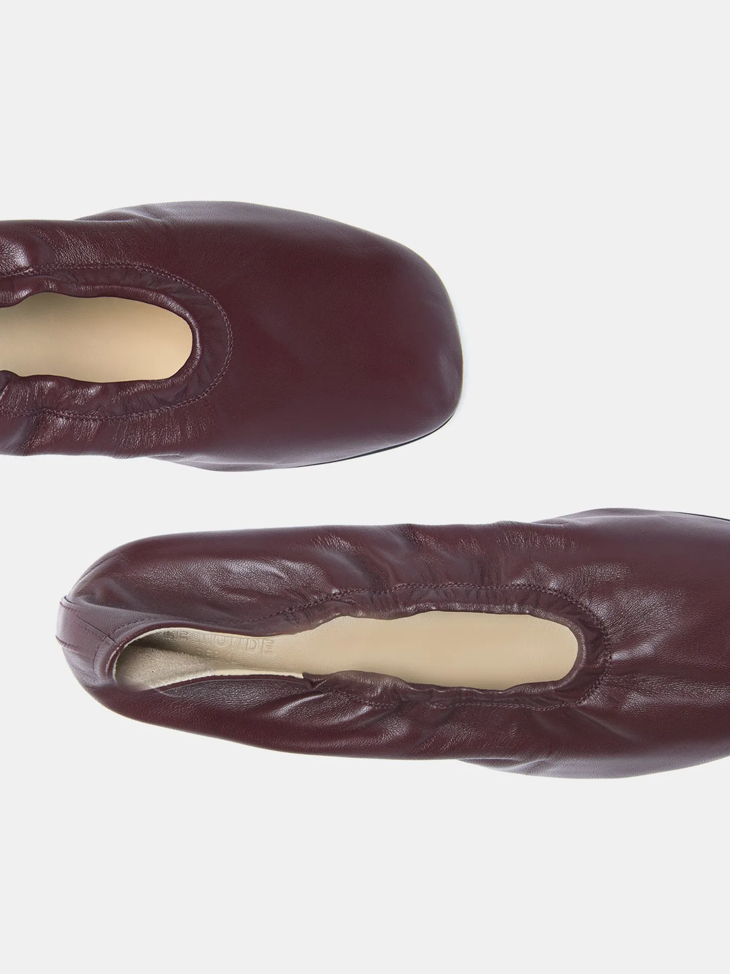 Mica Flat / Oxblood Leather