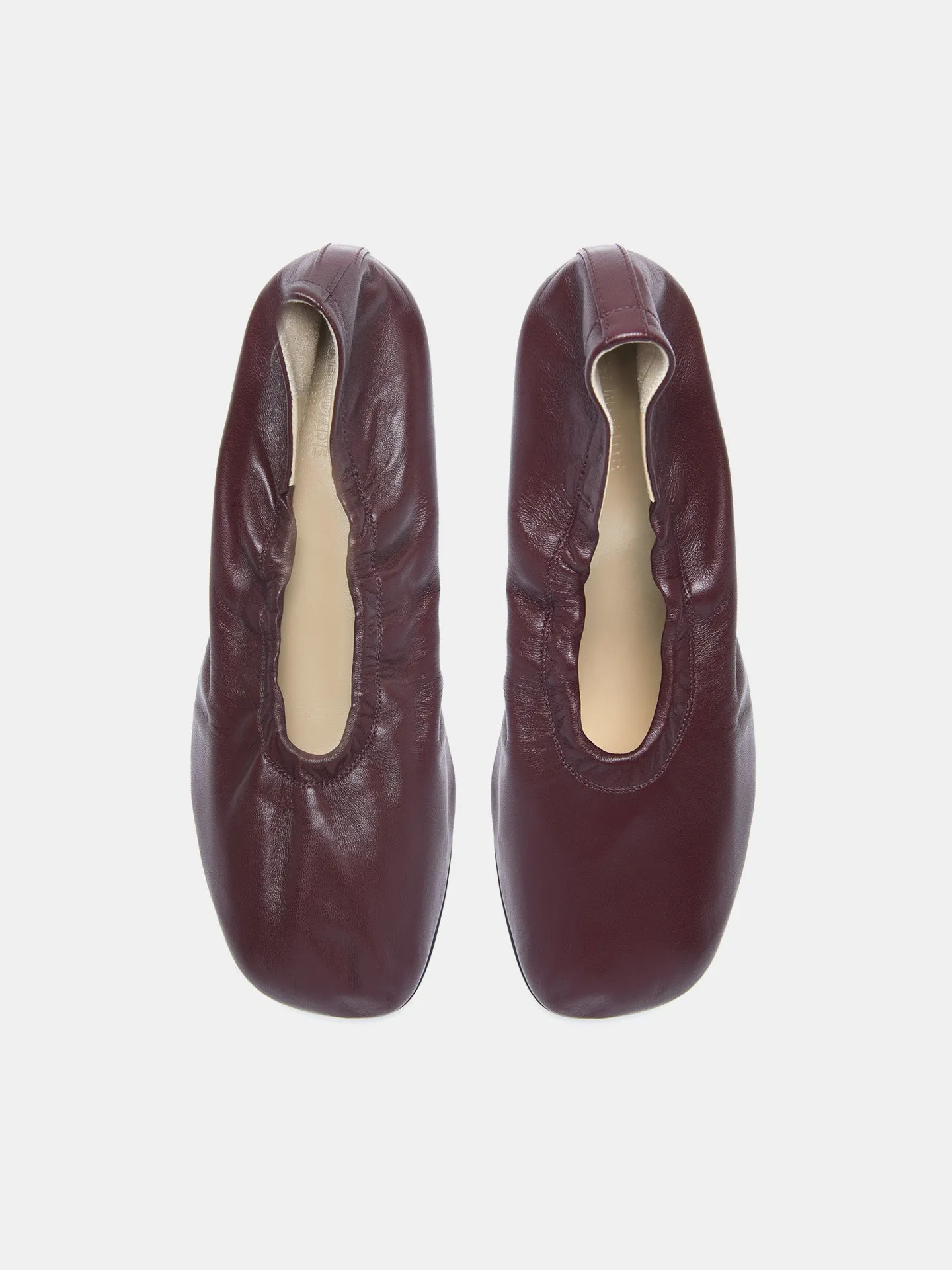 Mica Flat / Oxblood Leather