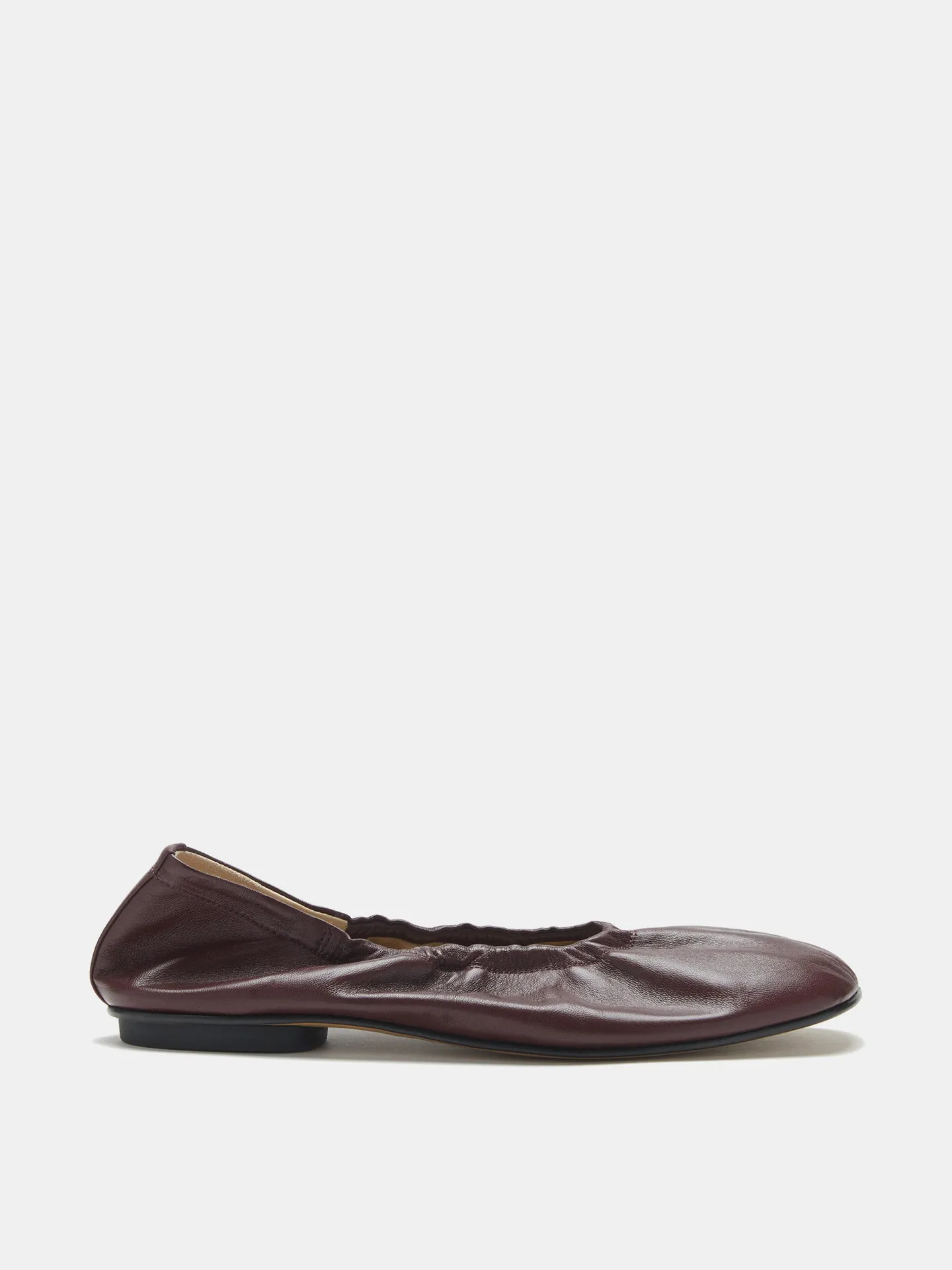 Mica Flat / Oxblood Leather