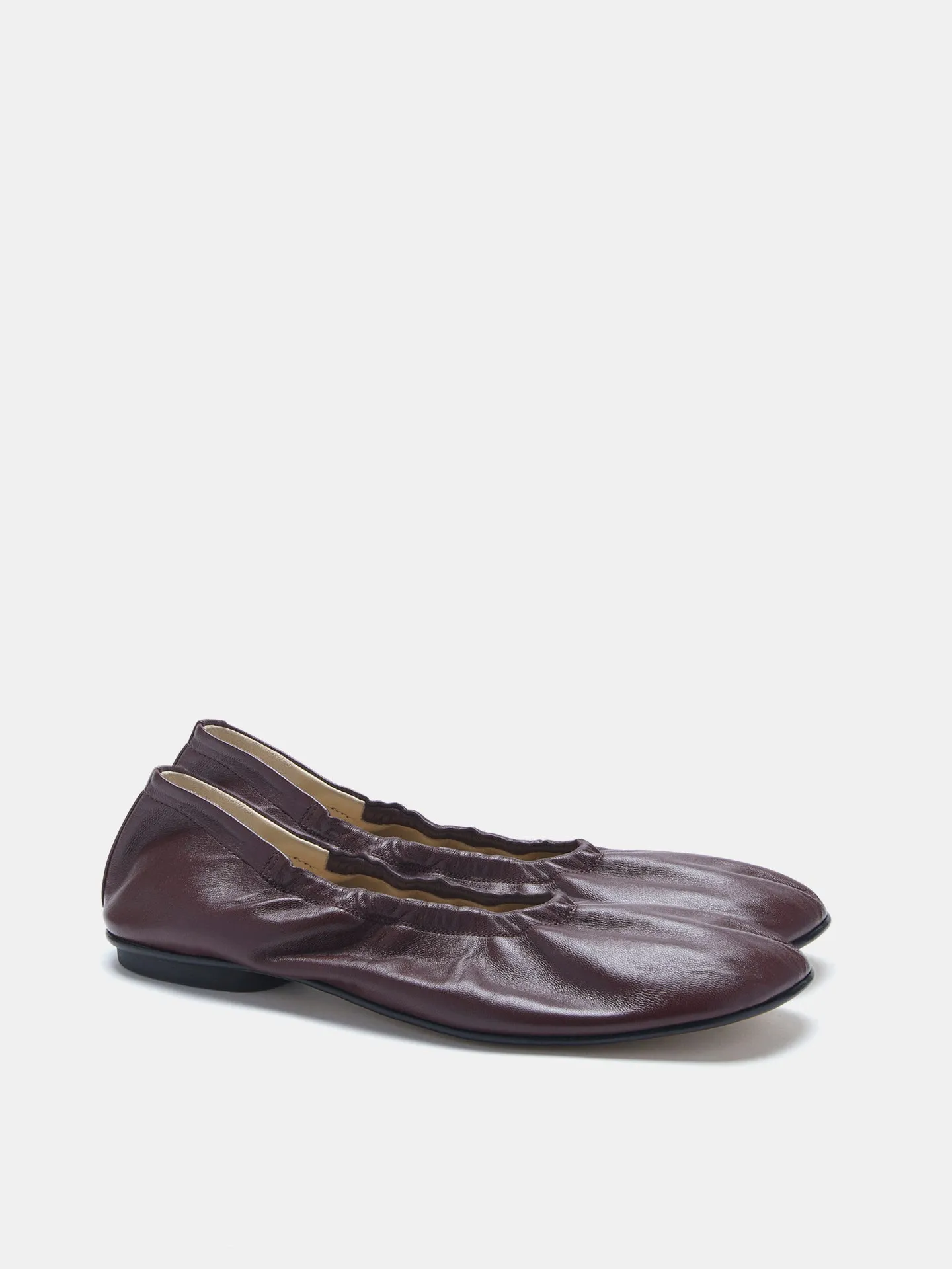 Mica Flat / Oxblood Leather