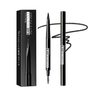 Microblading Eyebrow Pencil for Women,0.1mm Ultra-Fine Mechanical Pencil,Makeup Brow Definer Waterproof,Draws Tiny Brow Hairs and Fills in Sparse Areas and Gaps 07 Dark Black,1 Count Pack of 1
