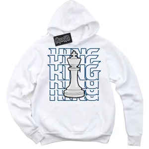 Midnight Navy 1s Sneaker Hoodie King Chess Graphic