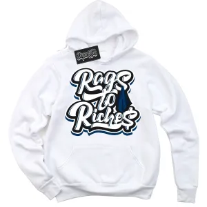 Midnight Navy 1s Sneaker Hoodie Rags To Riches Graphic