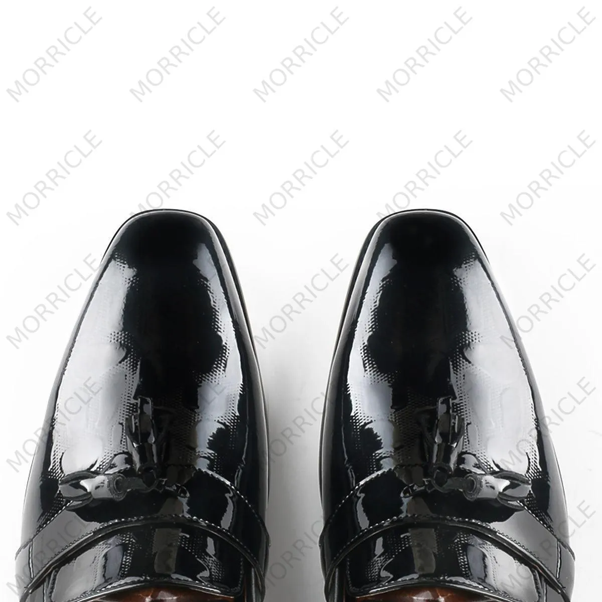 Modern Patent Leather Tassel Loafers