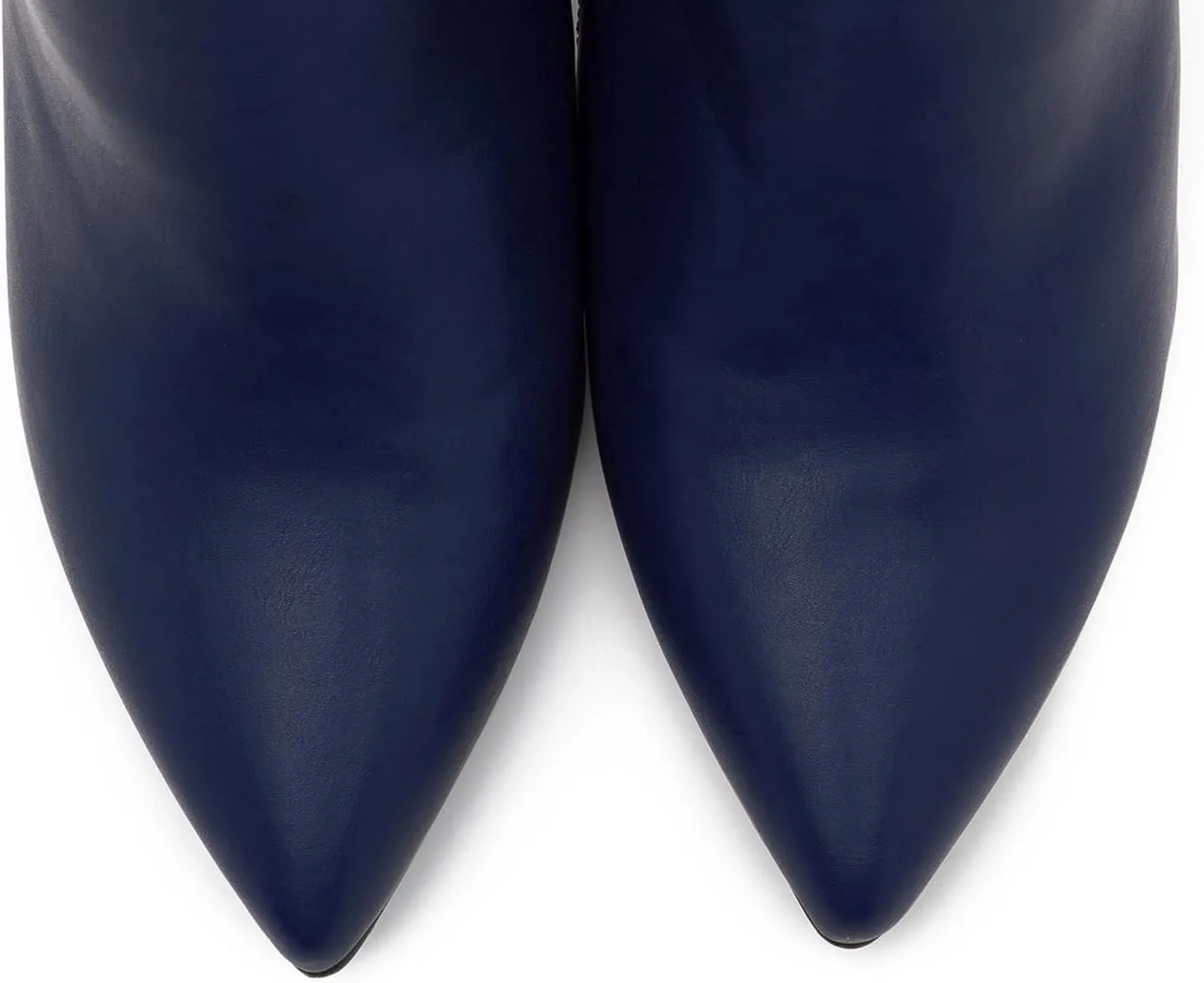 MOOMMO Women Chunky Block Heel Chelsea Ankle Boots Low Cut Zipper Pointed Closed Toe 3.5 Inch Short Booties Matte Leather Comfort Fall Winter Boot Formal Classic Office School Teacher Shoes 4-13 M US