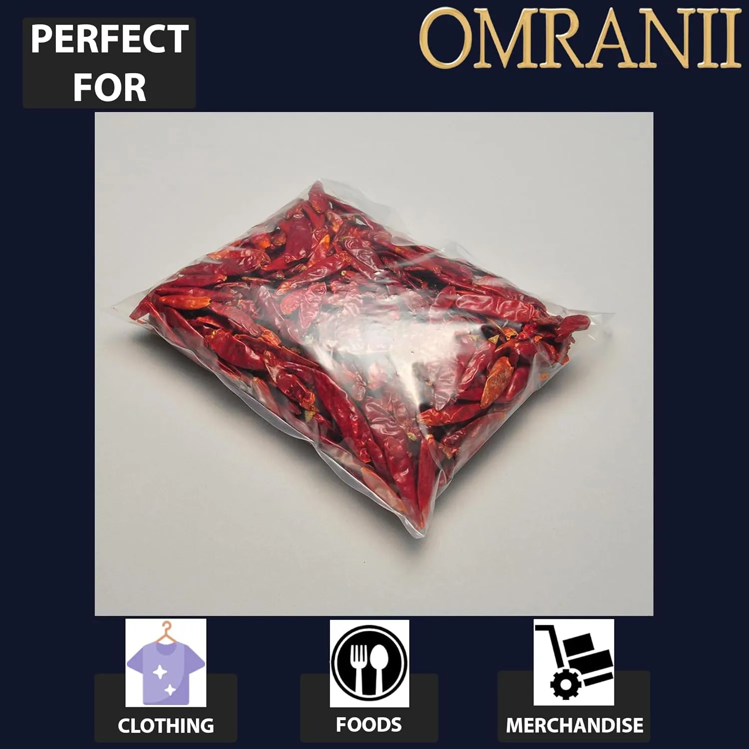 Multiple Sizes Clear Flat Poly Bags, 1.5Mil 6" X 18" & 100 Bags | Low-Density Polyethylene (LDPE), Flat Open Top Plastic Packaging Packing | Flexible and Durable Plastic Bags