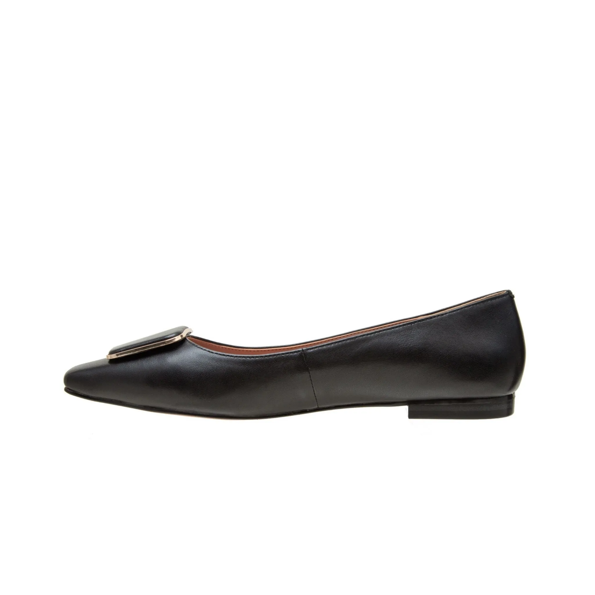 NANCY | Square Toe Buckle Flats