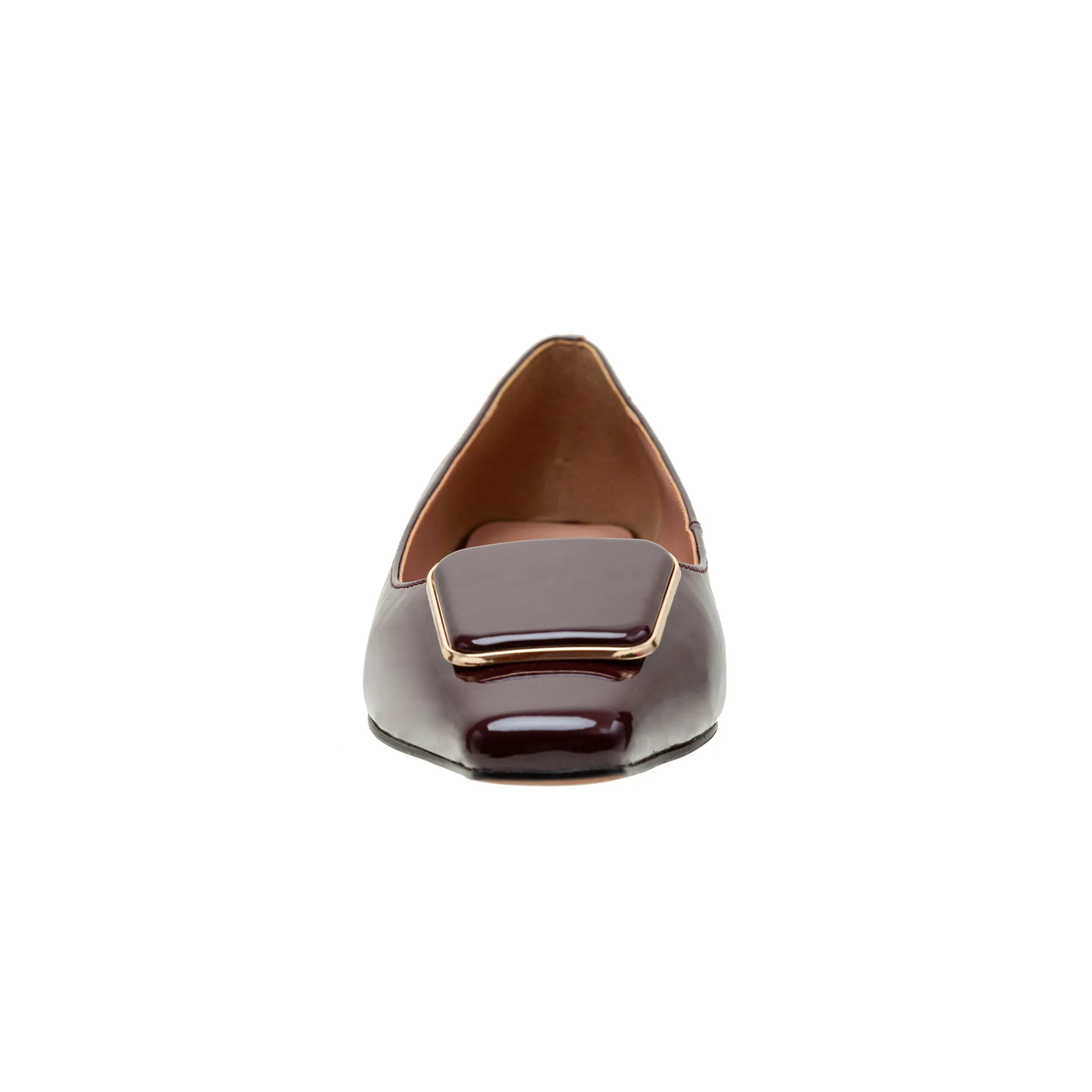 NANCY | Square Toe Buckle Flats