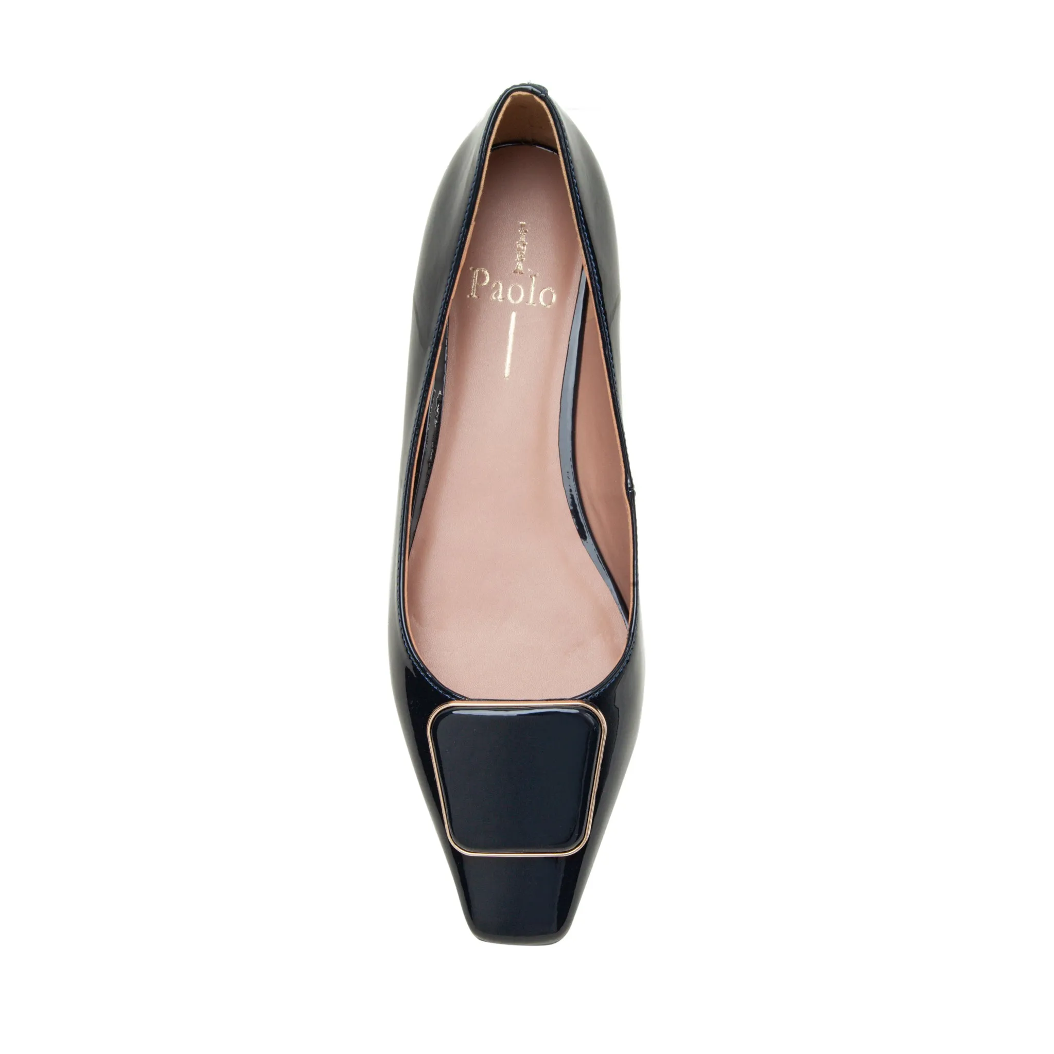 NANCY | Square Toe Buckle Flats