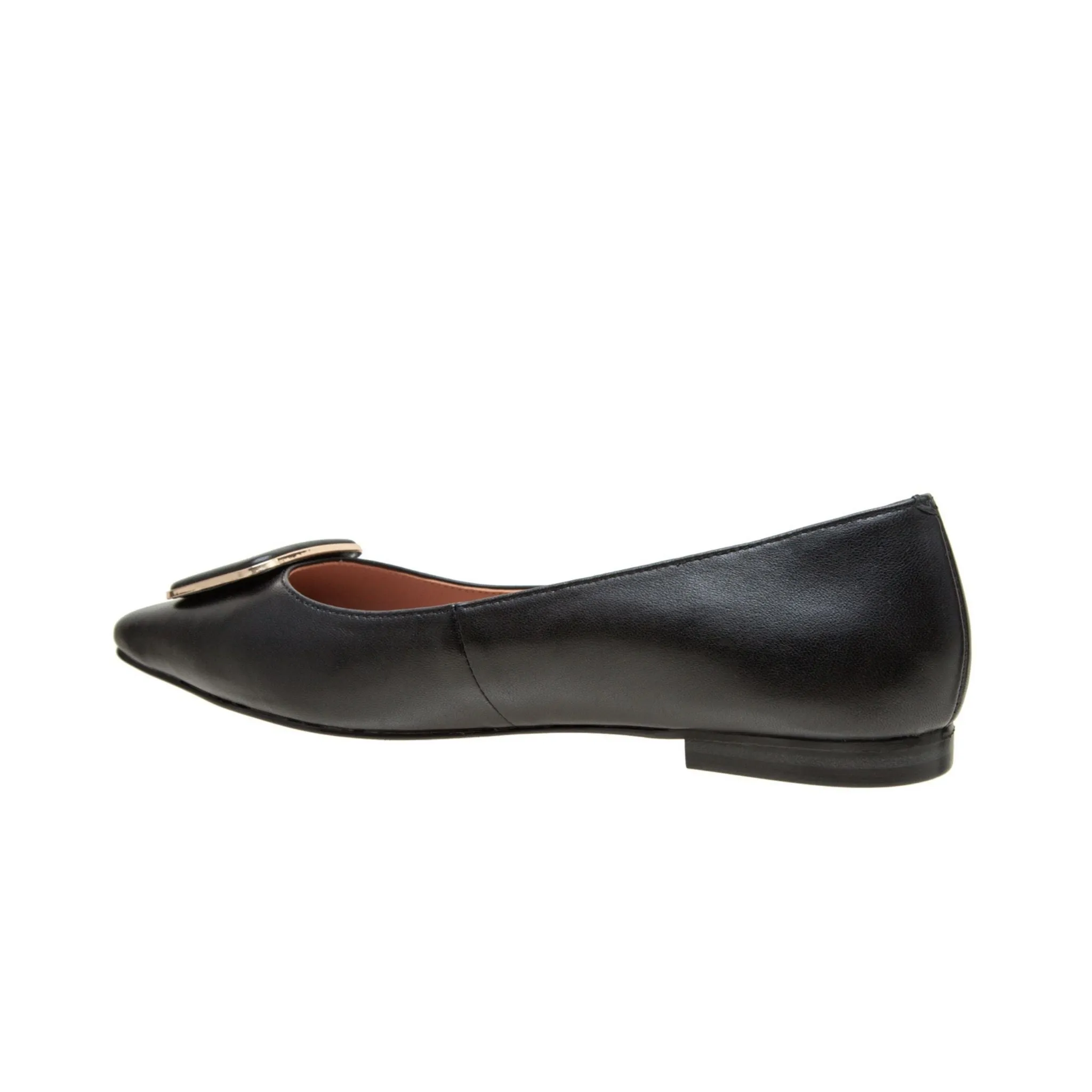NANCY | Square Toe Buckle Flats
