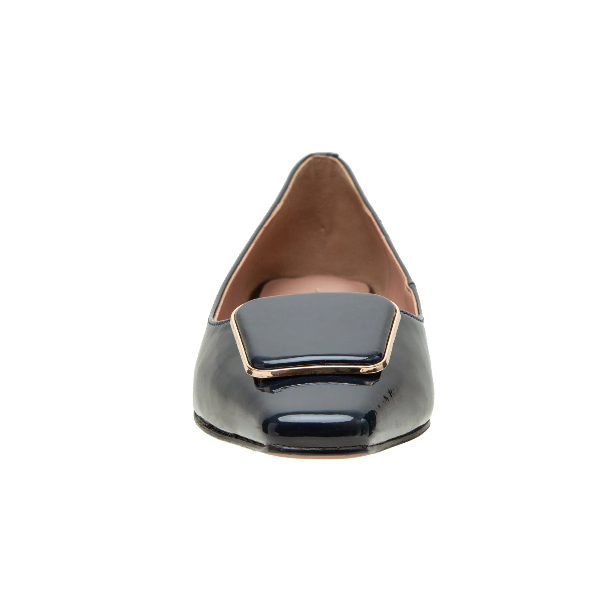 NANCY | Square Toe Buckle Flats