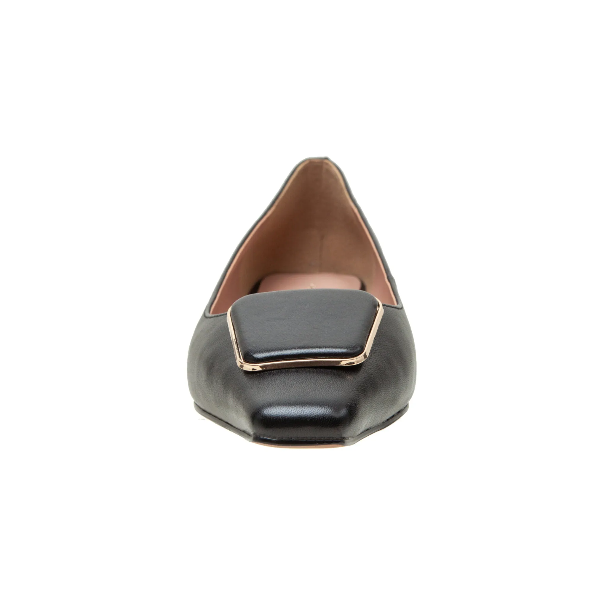 NANCY | Square Toe Buckle Flats